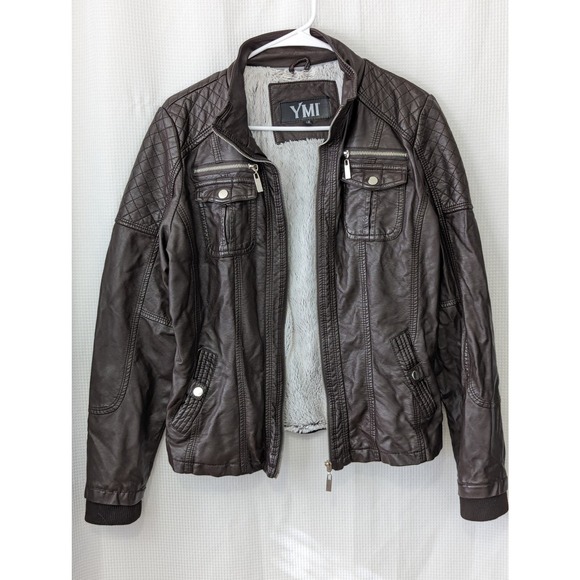 YMI Women's Brown Leather Jacket - Picture 3 of 10